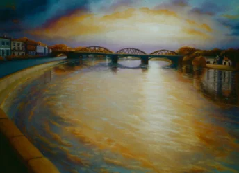 Ponte Barnes, 2006 Tramonto sul Tamigi